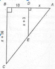 In the figure, ΔABC~ΔADE. Find the length of line segment DE.-example-1