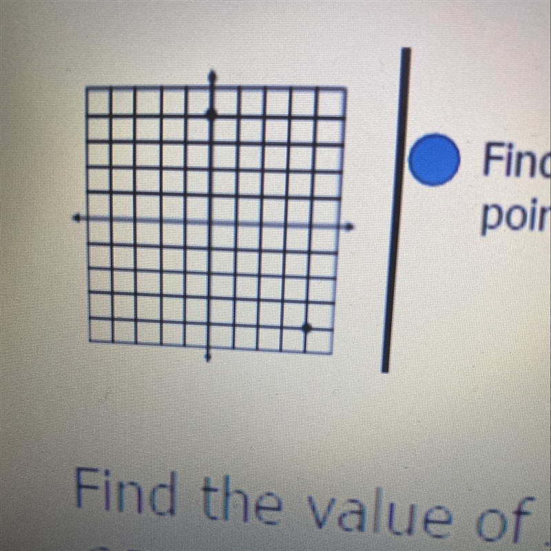 Find the coordinates of the midpoint between the two points on the graph.-example-1