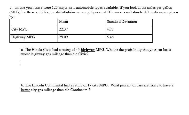 5. In one year, there were 125 major new automobile types available. If you look at-example-1