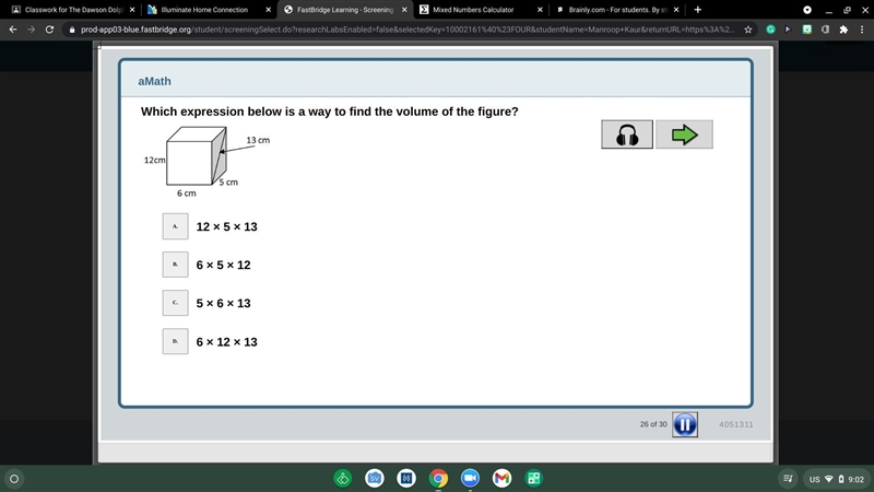 How to find the volume of this cube-example-1