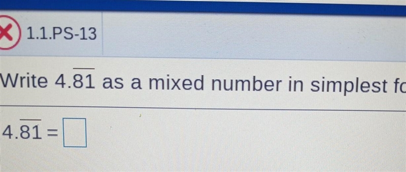 Write 4.81 as a mixed number in simplest form​-example-1