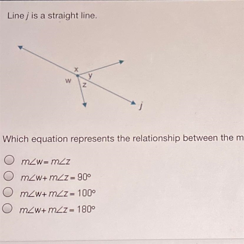 Line j is a straight line which equation represents the relationship between the measures-example-1