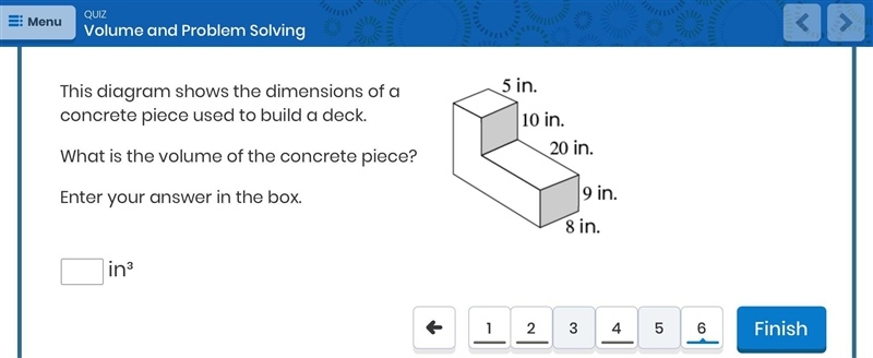 Help, What is the volume of the concrete piece?-example-1