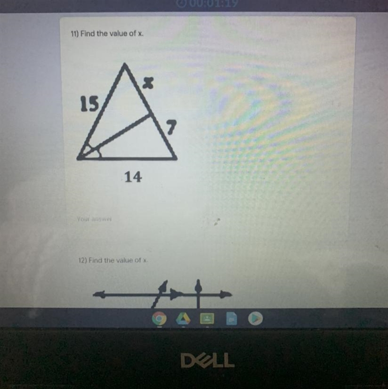 Find the value of X-example-1