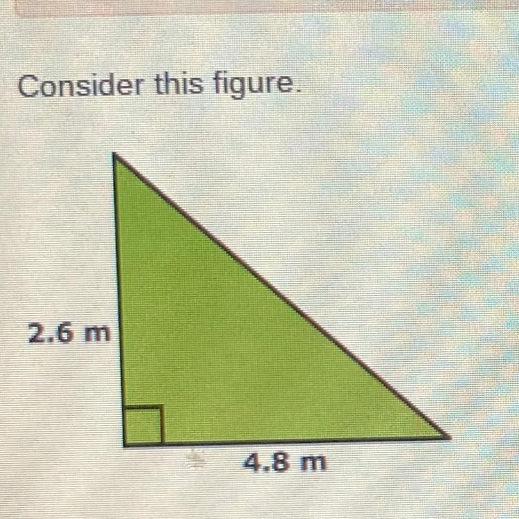 Enter the area of the triangle in square meters.Round your answer to the nearest hundredth-example-1