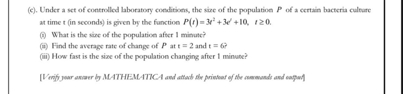 (c). Under a set of controlled laboratory conditions, the size of the population P-example-1