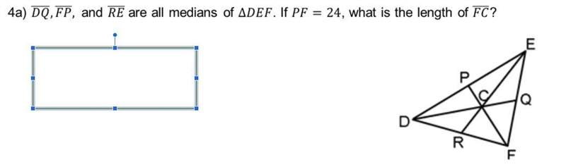 Blanking on how medians in a triangle work-example-1