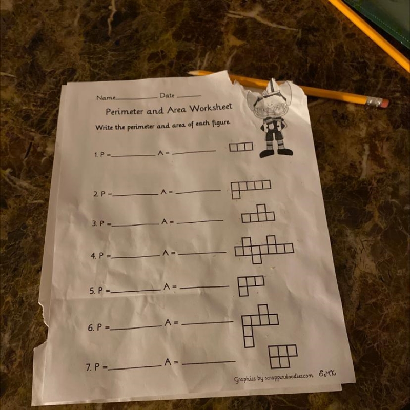 How do you find the perimeter and area of each figure-example-1