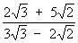 Rationalize the denominators.-example-1