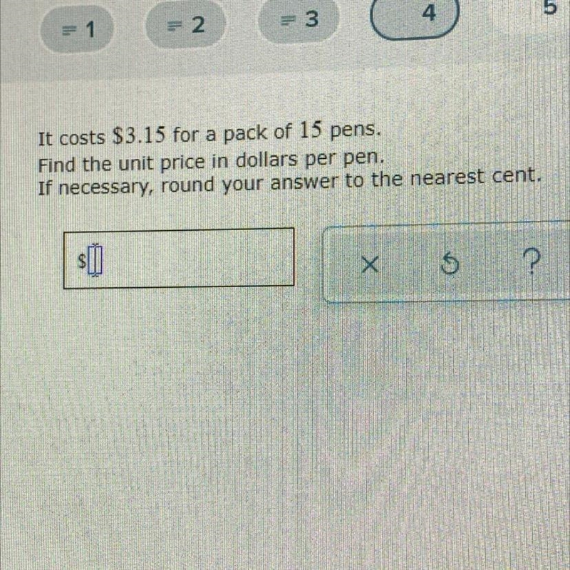 Find the unit price of the pens and round to the nearest tenth if necessary-example-1