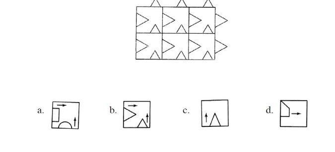 1. Circle the figure you would use to make the Escher‐like tessellation given.-example-1