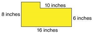 What is the area of the figure? 128 in2 118 in2 108 in2 48 in2-example-1