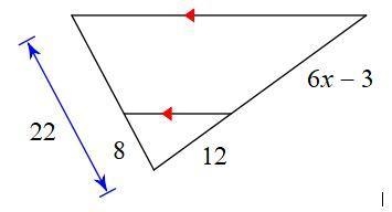 1. Solve for x in the following problem. You MUST show the equation you set up to-example-1