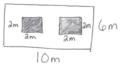 What is the area of the white shape?-example-1