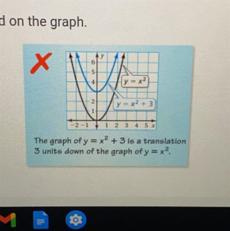 35 points (algebra one) describe and correct the error in comparing the graphs-example-1