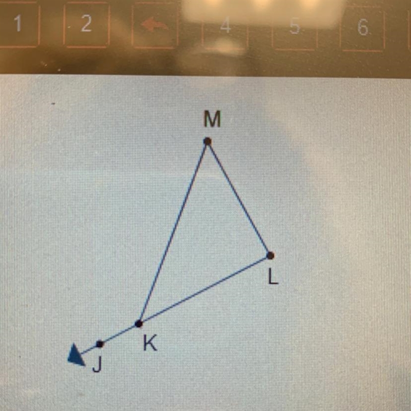 Which statement regarding the diagram is true? mMKL+mMLK=mJKM mKML+mMLK=mJKM mMKL-example-1