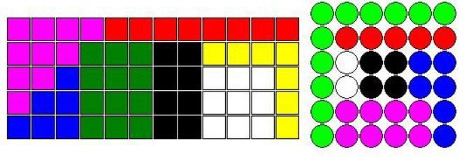 Jeremy randomly selected a round tile and a square tile from the sets shown below-example-1