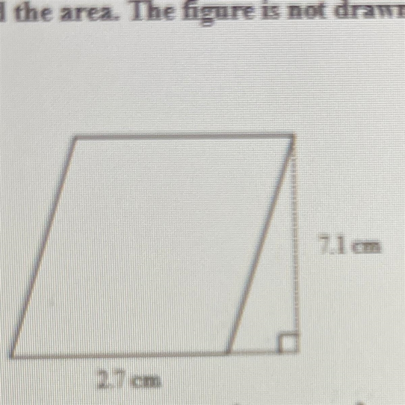 Find the area. The figure is not drawn to scale.-example-1