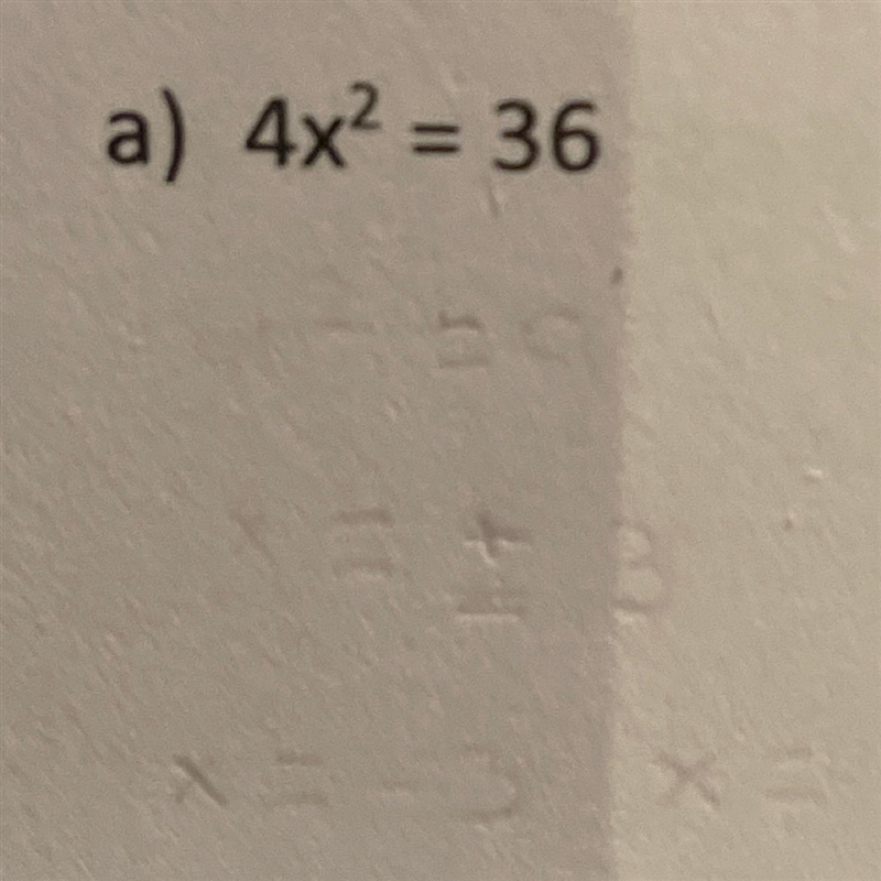 How can I solve this quadratic using the square root properly?-example-1