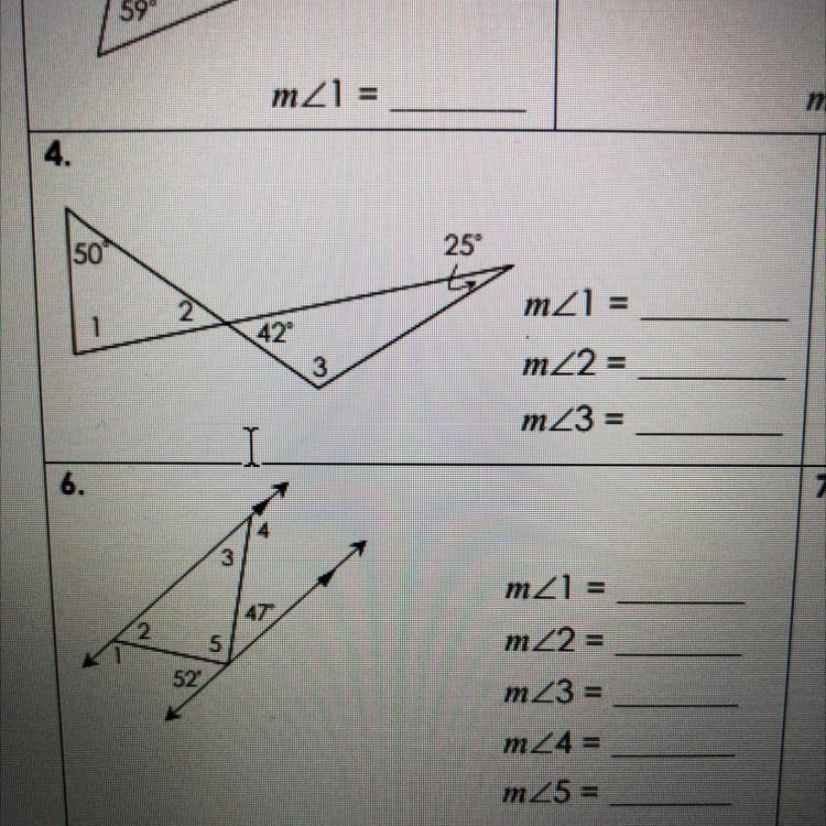 Find the missing angles for #4-example-1