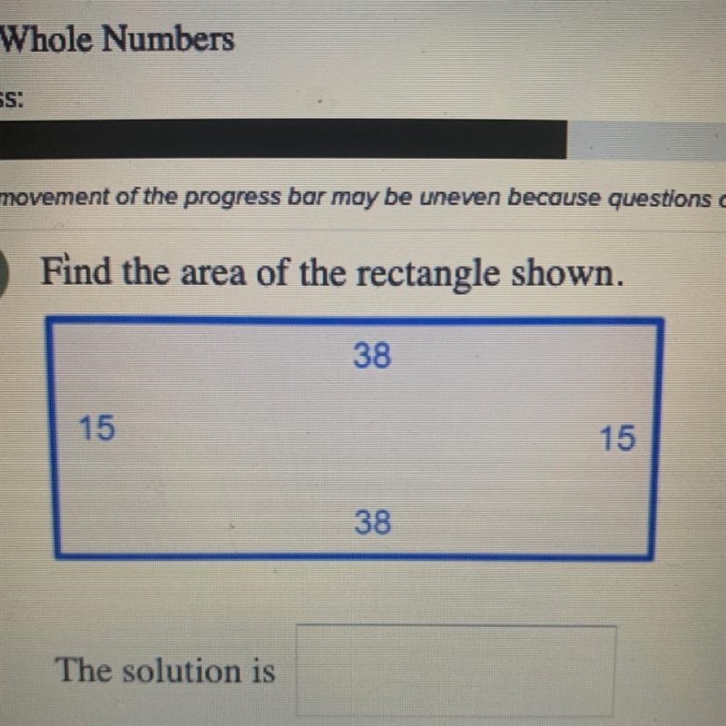 Find the area of the rectangle shown.-example-1