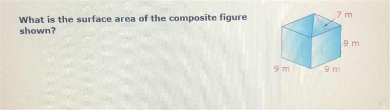 What is the surface area of the composite figure shown?-example-1