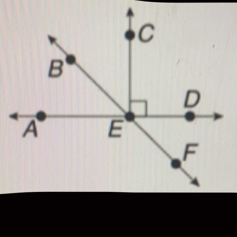 Name a pair of supplementary angles. PLS HELP A. angles AEB and CEB B. angles AEB-example-1