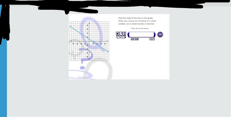 Find the slope of the line on the graph.-example-1