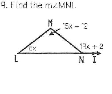 Please help find the measurement of exterior angle MBI-example-1