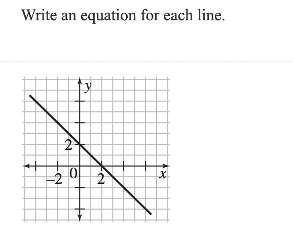 Write an equation for each line-example-1