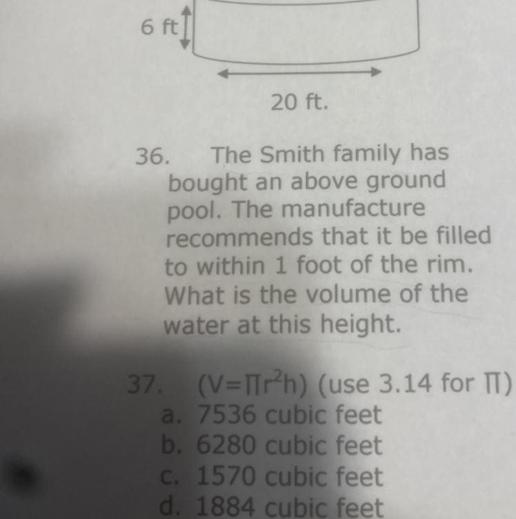 The Smith family has bought an above ground pool. The manufacture recommends that-example-1