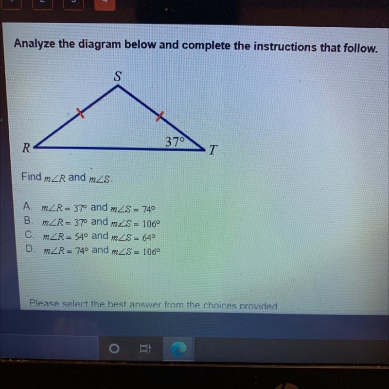 Analyze the diagram below and complete the instructions that follow Find m-example-1