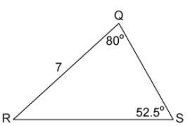 Which of the following equations could be solved to determine the length of RS?-example-1