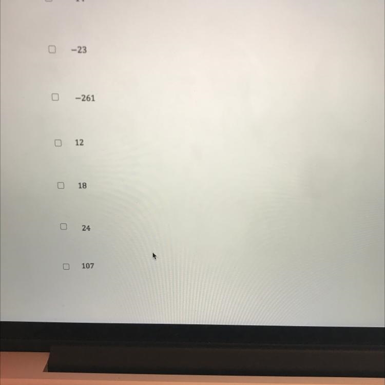 Select all possible solutions for 2x + 7 ≤ 3x - 5. Help this is due tomorrow!-example-1