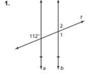 Use the figure to find the measures of the numbered angles-example-1