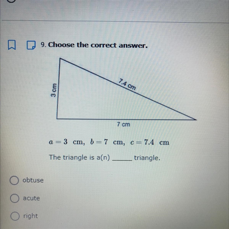 Heelppp The triangle is a(n)____triangle.-example-1