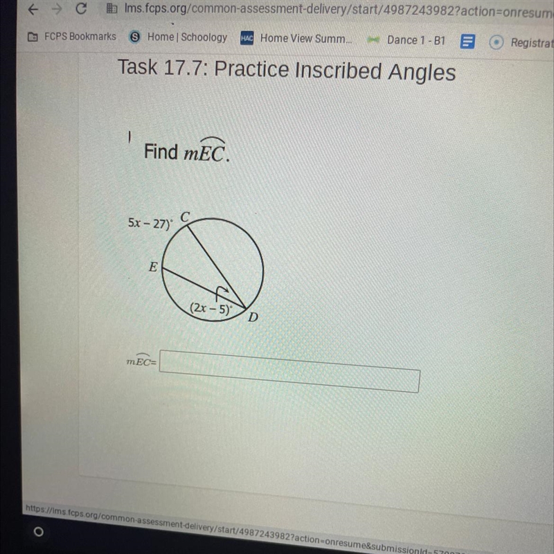 Find mEC. 5x - 27) (2x - 5) D-example-1