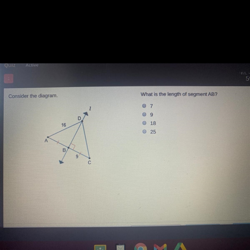 Consider the diagram. What is the length of segment AB?-example-1