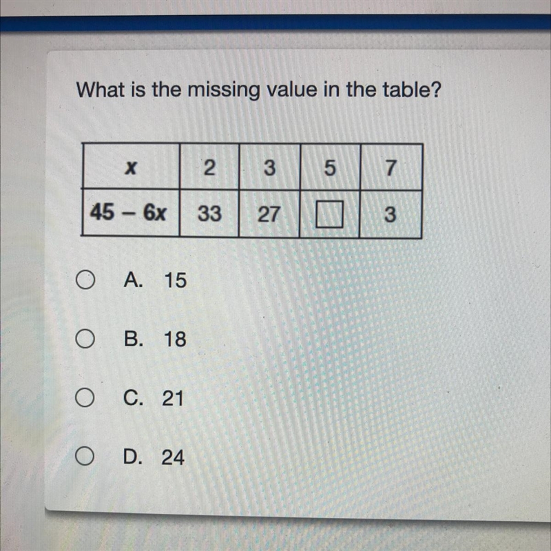 What is the missing value in the table?-example-1