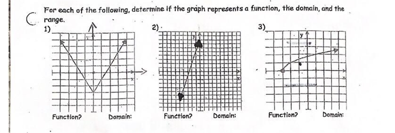 Determine the Domain and Range for promblems 1 and 2.-example-1