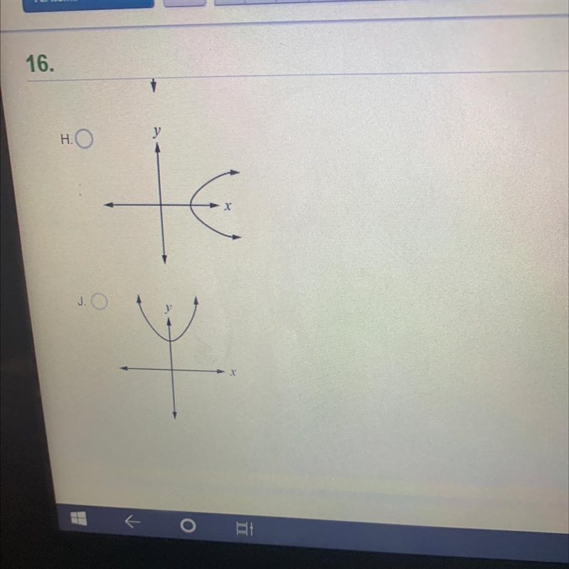 Which graph could represent the equation y=-x^2+4?-example-1