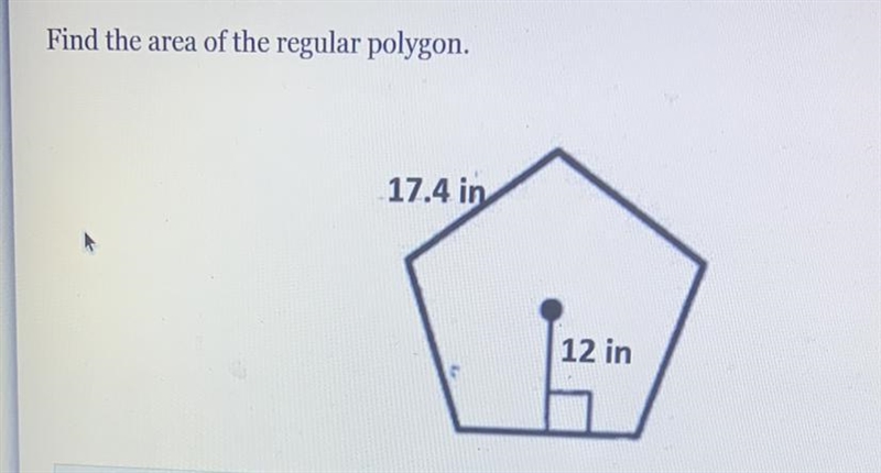 Find the area of the regular polygon.-example-1