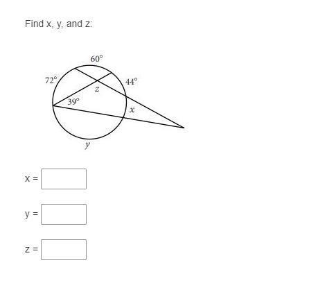 Find x, y, and z: x = y = z =-example-1