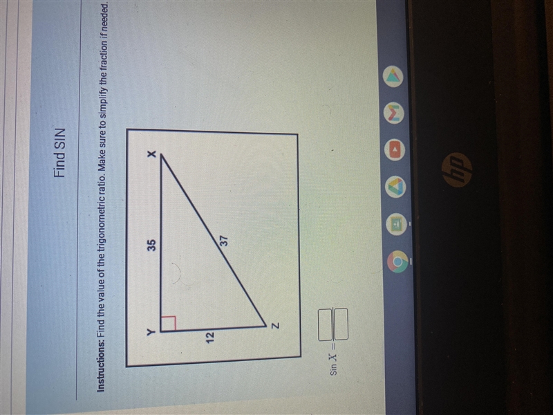 Find COS Instructions: Find the value of the trigonometric ratio. Make sure to simplify-example-1