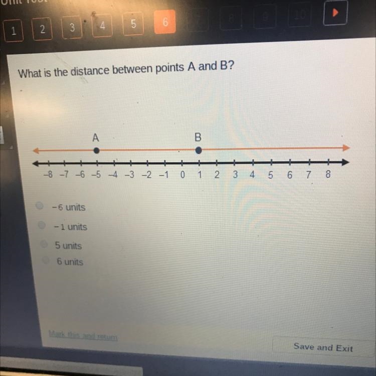 What is the distance between points A and B?-example-1