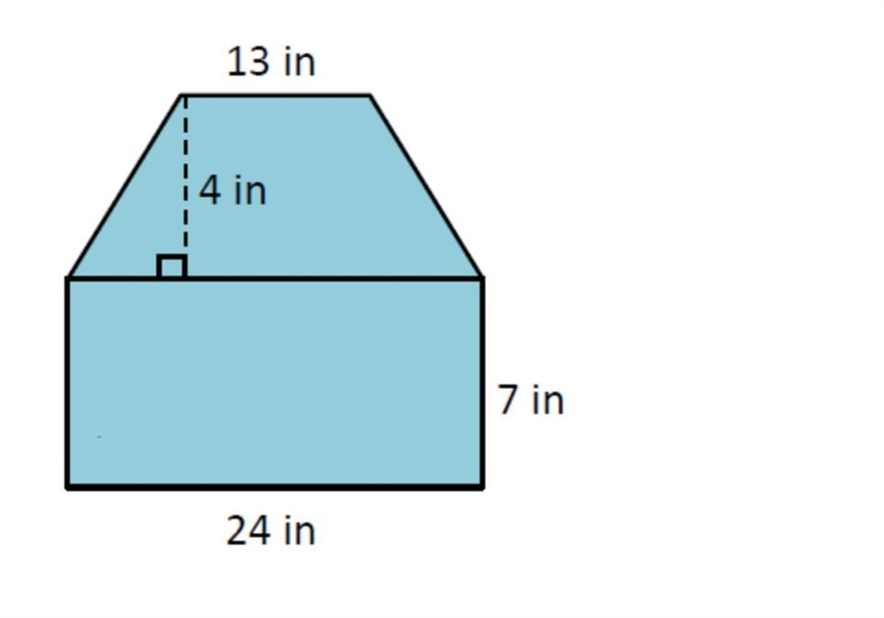 What is the area of the following figure?-example-1