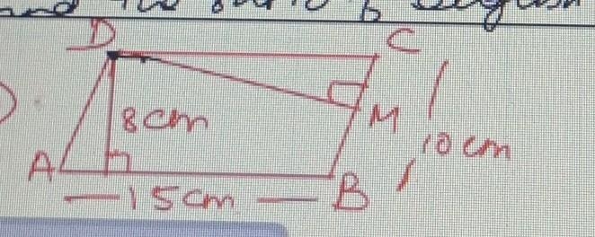 Find the length of dm in the given fig.​-example-1