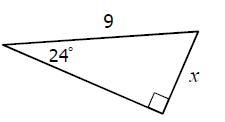 Find the value of x, round your answer to the nearest tenth.-example-1