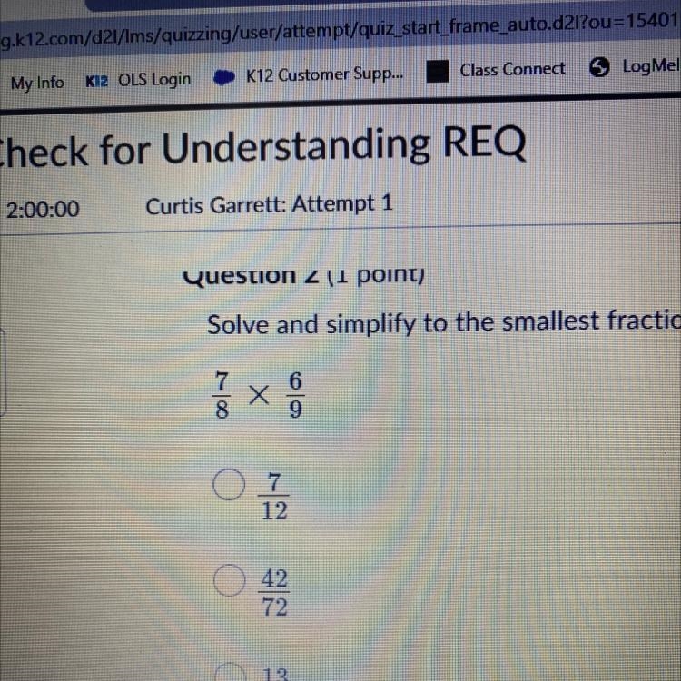 How to solve and simplify to the smallest fraction-example-1