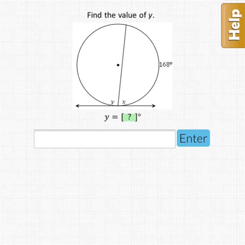 Find the value of y. Geometry, plz only answer if you know how to do it ! thanks-example-1